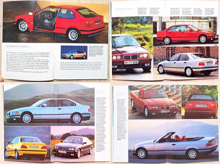 BMW Program 1994 - 3 E36, 5 E34, 7 E32, 8 E31 - prospekt 46 str. BDB