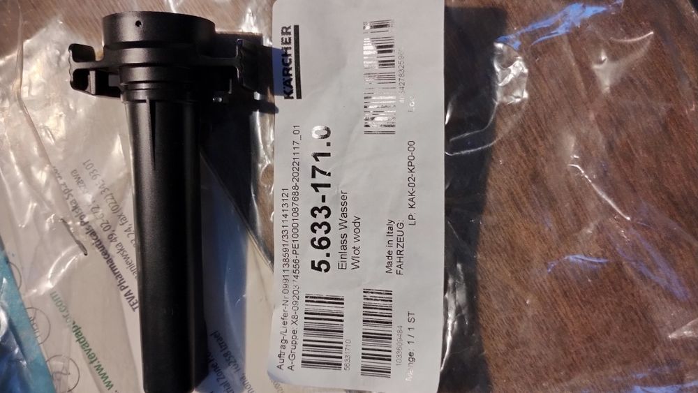 Zamknięcie Karcher zbiornika wody brudnej myjki do okien