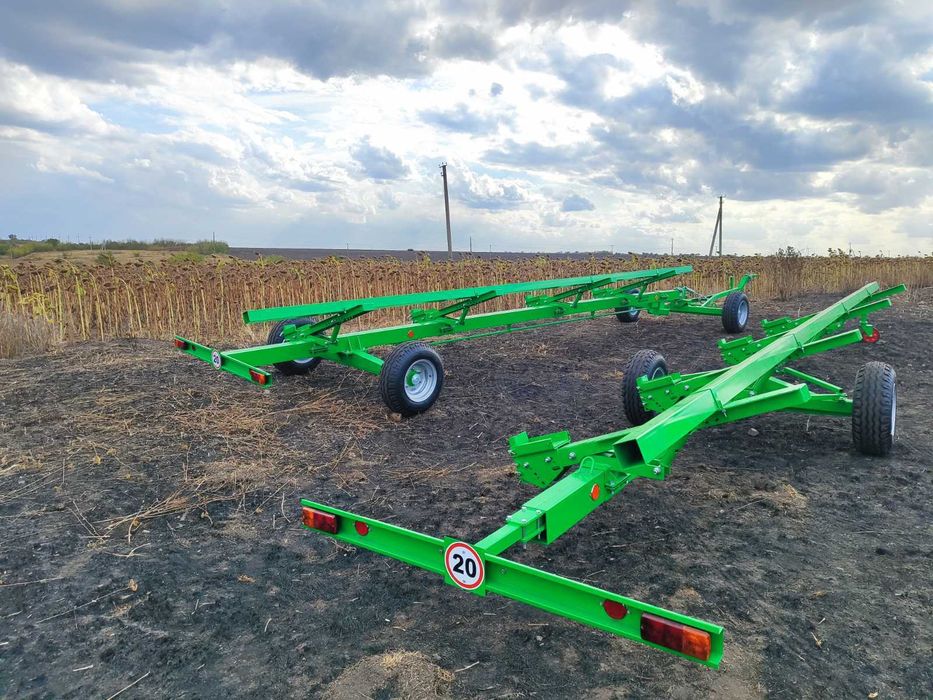 Візок для жниварки Тележка для жатки7-2 м уніерсальний наголовник