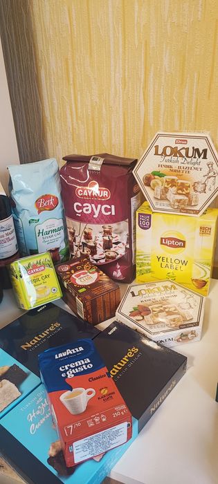 Чай Çaykur, Berk,Lipton,органічний у жестяній і картонній коробці,кава
