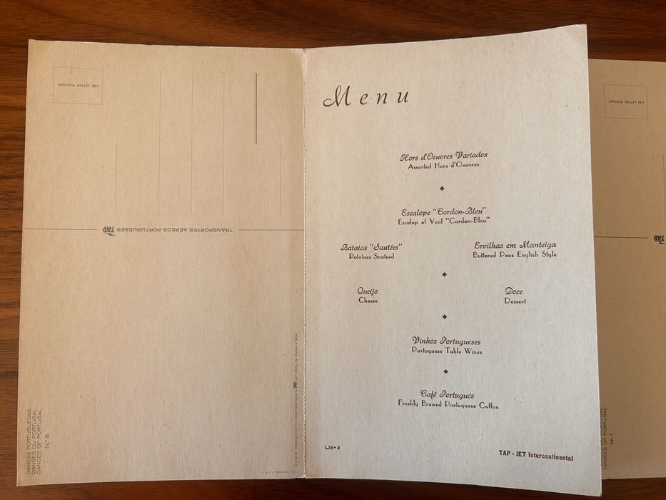 Menis da TAP (dois), anos 60