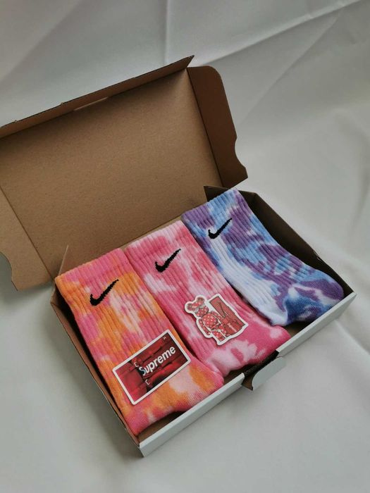 Skarpety NIKE tiedye zestaw *TANIO*