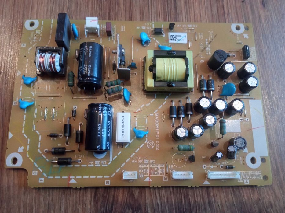 Zasilacz Funai 32FL553P/10 BA33M1 F01 022 - uszkodzony, diagnoza.