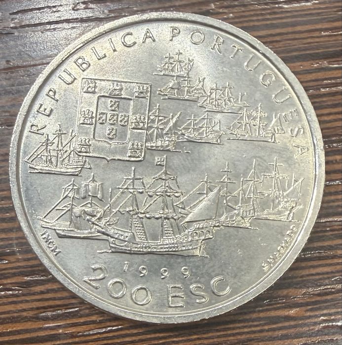 Moeda Portuguesa 200 escudos Pedro Alvares Cabral