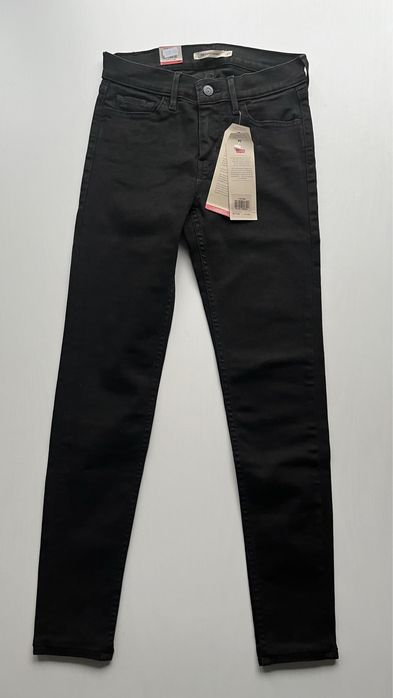 Levi’s 710 super skinny czarne nowe jeansy W27 L32