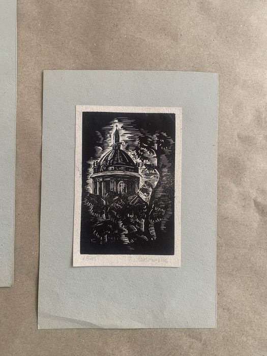 Zestaw grafik Lwów. Linoryt, grafika artystyczna, Irena Acedańska