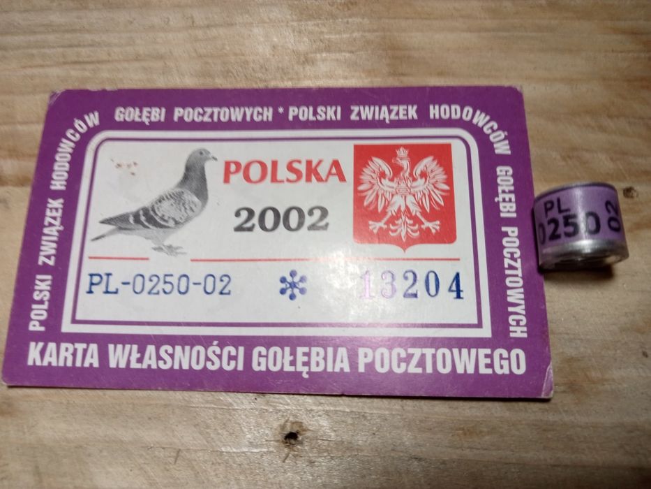 Obrączki dla gołębi pocztowych