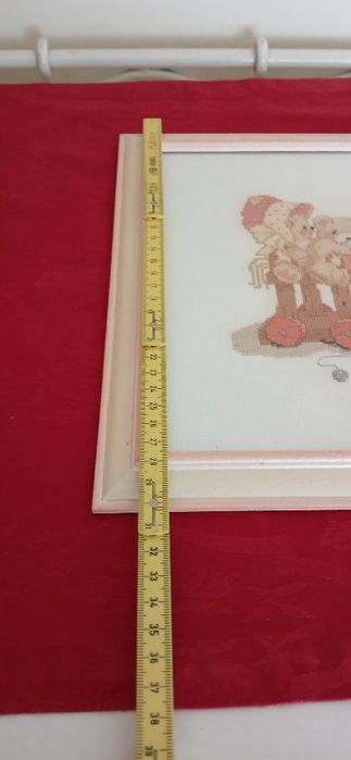 Quadro bordado a ponto cruz