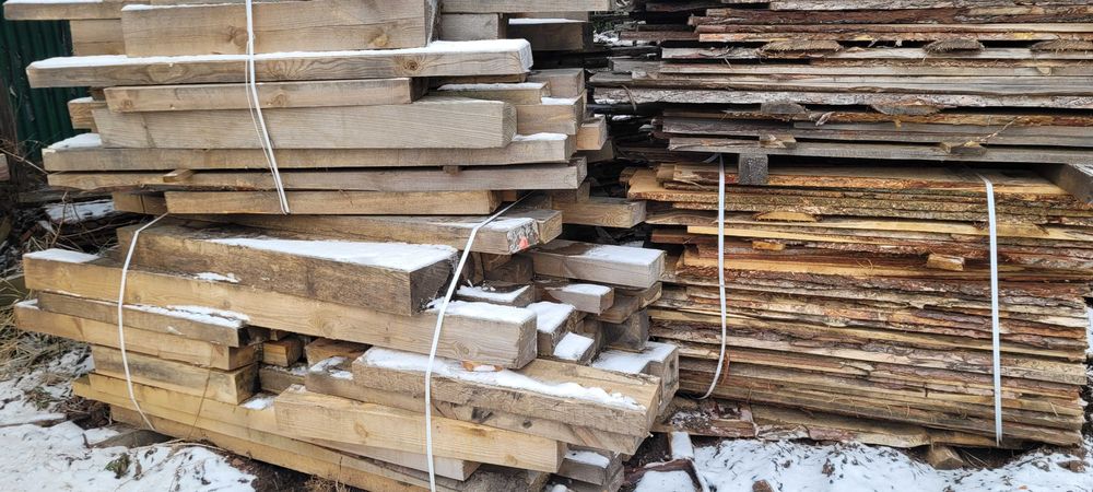 Opał iglasty - deski, króciaki