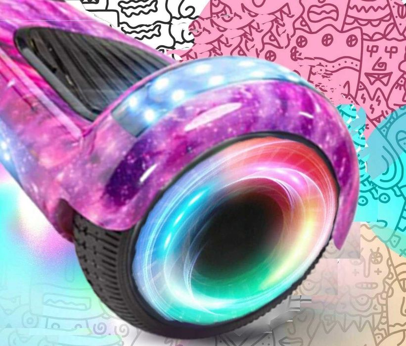 Deskorolka elektryczna hoverboard 6,5' cala deska bluetooth głośniki pink