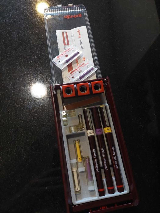 Estojo Rotring Rapidograph novo