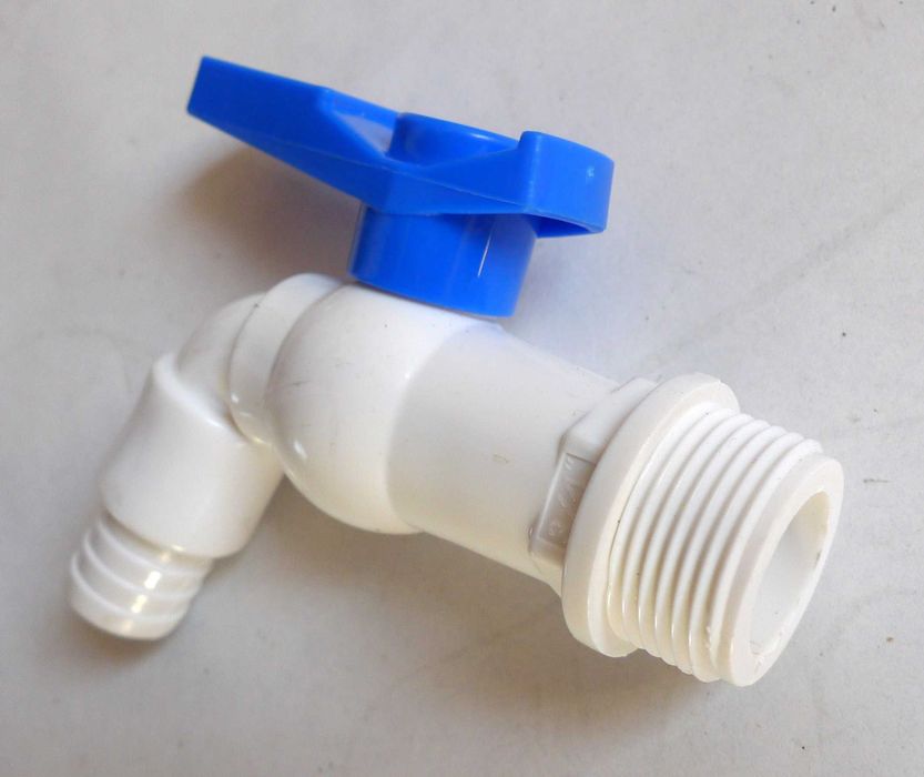 Kran 3/4" do zbiornika Mauzer + redukcja 6cm na 3/4 cala