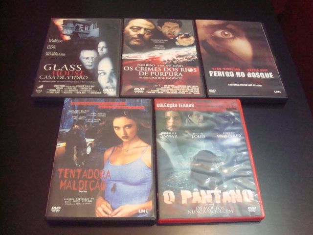 lote 18 dvds terror alguns raros ,saw