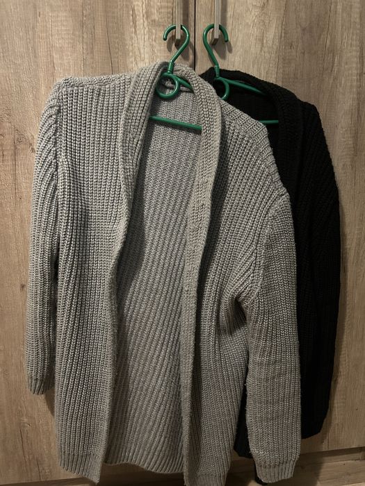 Sweter kardigan meski dlugi rozm. L  - 2 sztuki