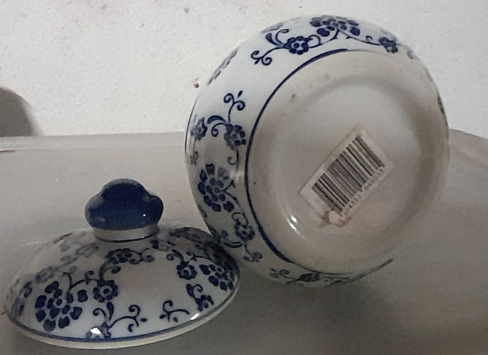Pote florzinhas tons azul