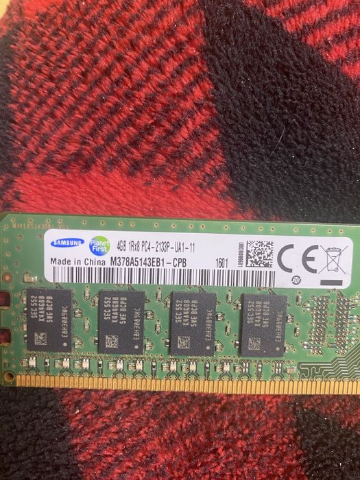 Оперативна паʼмять | Оперативка samsung 4gb 1rx8 pc4-2133p-ua1-11