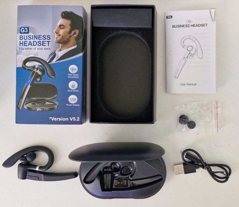 Бездротовий навушник з кейсом зарядки