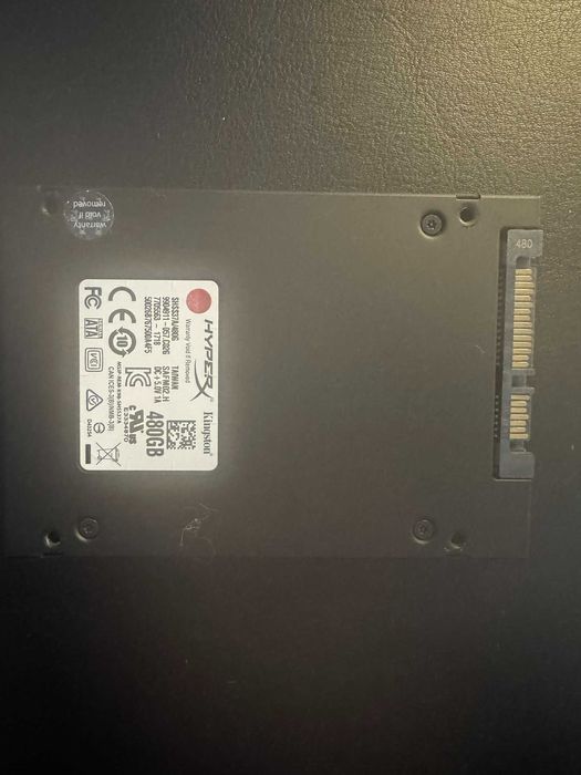Kingston HyperX 480GB Disco SSD leitura520MB/S Escrita 500MB/S