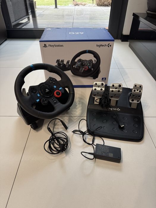 Kierownica Logitech G29 + pedały | PS4/PS5/PC | komplet + zasilacz