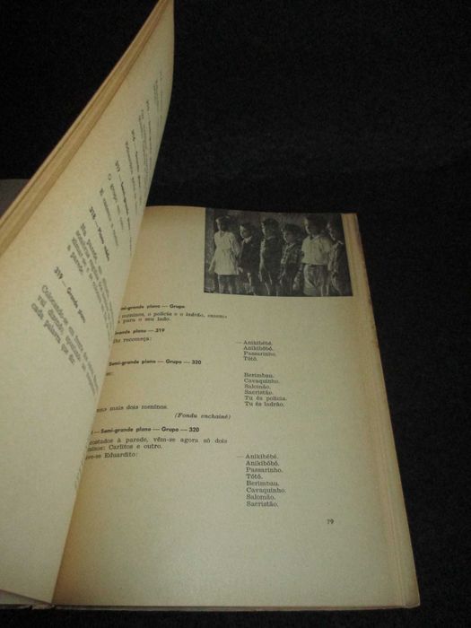 Livro Aniki-Bóbó Planificação do filme Manuel de Oliveira