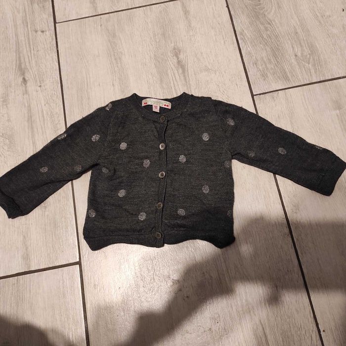 Sweterek 100% wełna rozmiar 86 perełka