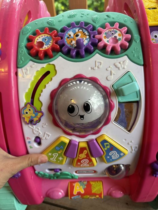 Little Tikes 3w1 chodzik pchacz stol aktywnosci