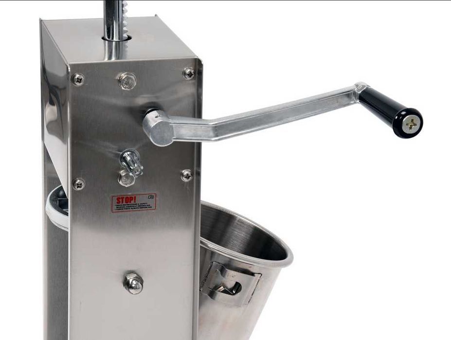 Ręczna NADZIEWARKA do kiełbas 5L Stalowa Maszynka do mięsa Nowa