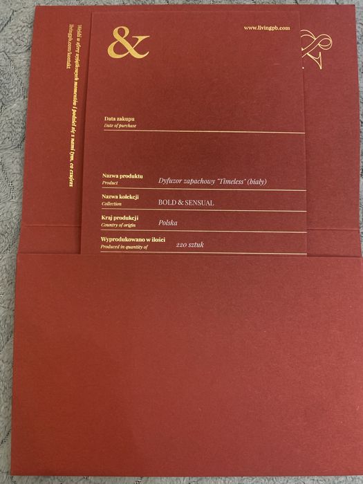 Dyfuzor zapachowy LIVING by Paprocki&Brzozowski