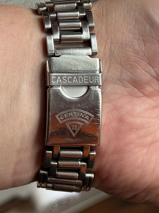 Certina DS Cascadeur, rozmiar 40/46mm, w stali, oryginalna bransoleta, nowa bateria