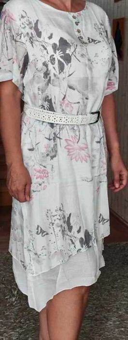 Sukienka letnia kwiaty 3XL