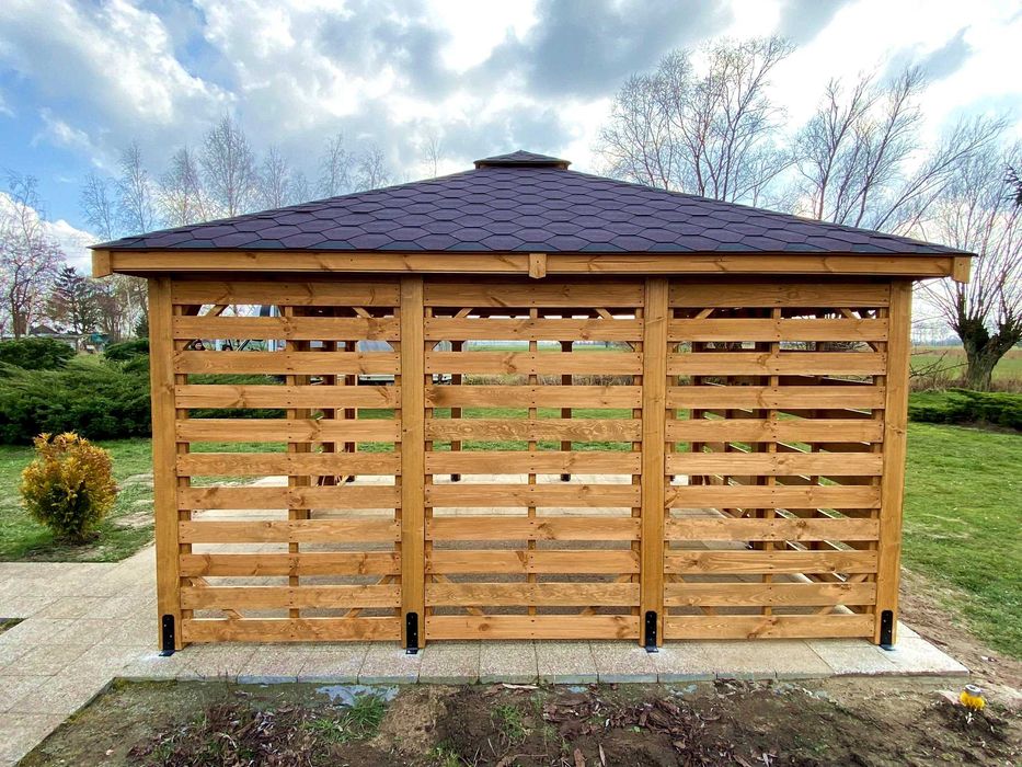 Altana ogrodowa ETER 4m x 4m Altanka drewniana Domek - PRODUCENT