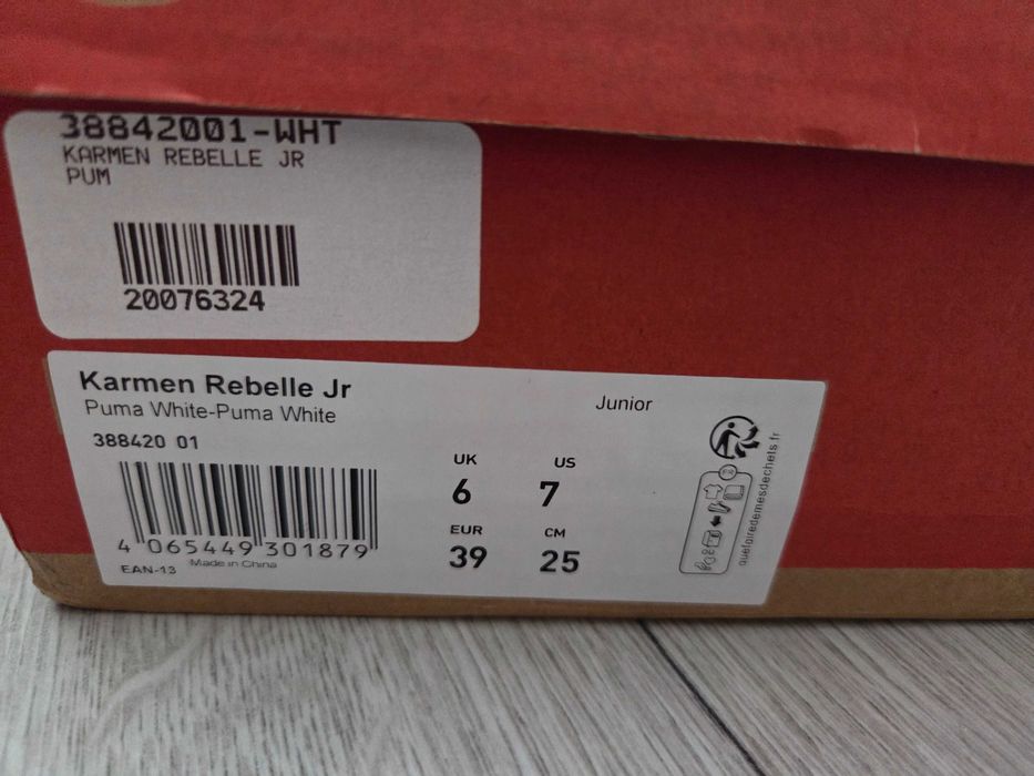 Adidasy białe Puma karmen rebelle 39