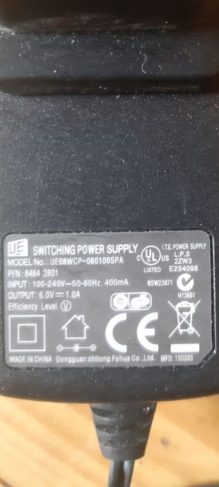 Блок живлення 6в, і 1Ам