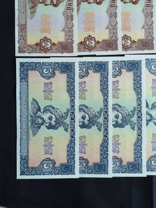 Продам сувеніри  старые бумажные гривны 1992-2019років UNC (прес)