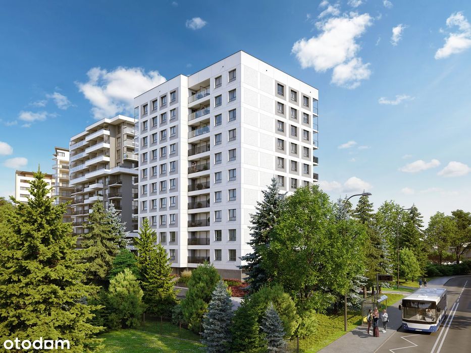 2-pokojowe mieszkanie 43m2 + balkon Bez Prowizji