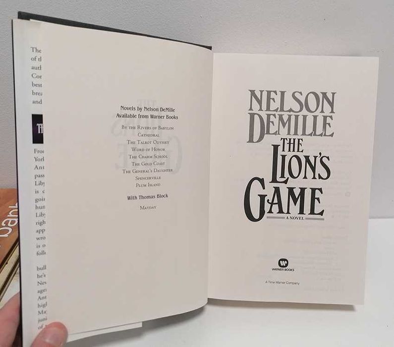The Lion's Game, de Nelson DeMille (edição em inglês)
