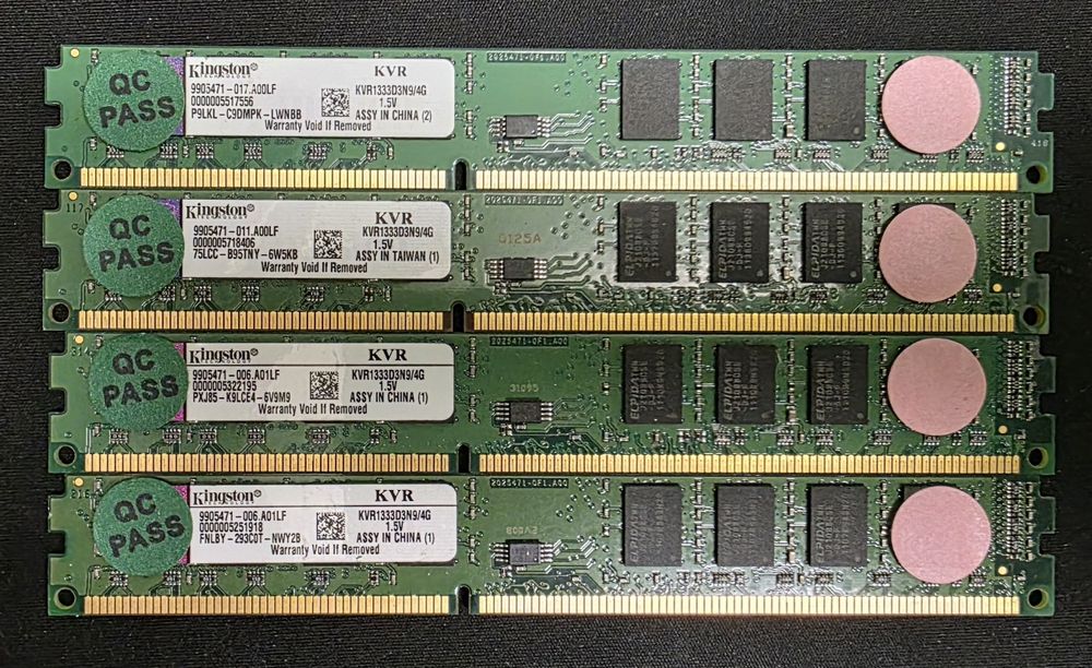 Kingston Pamiec RAM DDR3 4x4GB [KVR1333D3N9/4G]