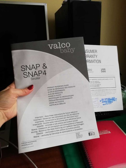 Прогулянковий візок (коляска) Valco baby Snap 4, колір Fire red