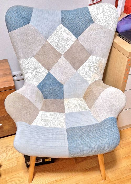 Fotel uszak używany w dobrym stanie