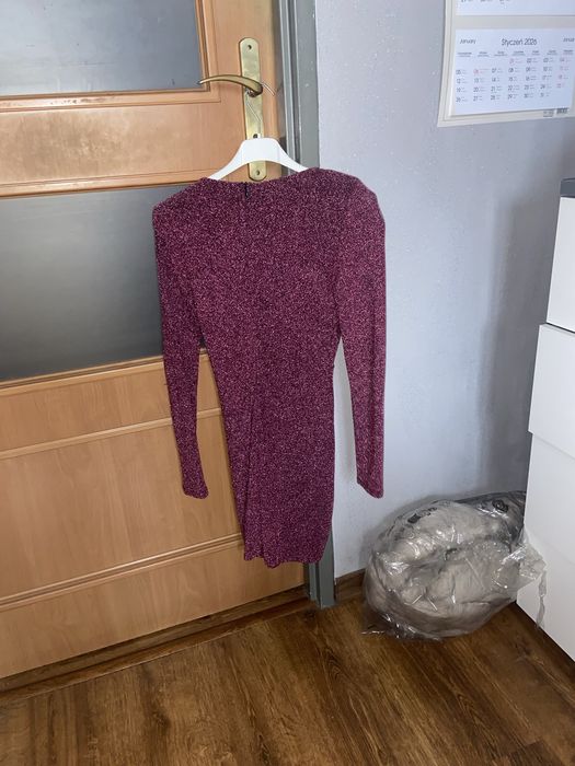 Brokatowa Sukienka Bershka S Viral Hit Sylwester Impreza Święta