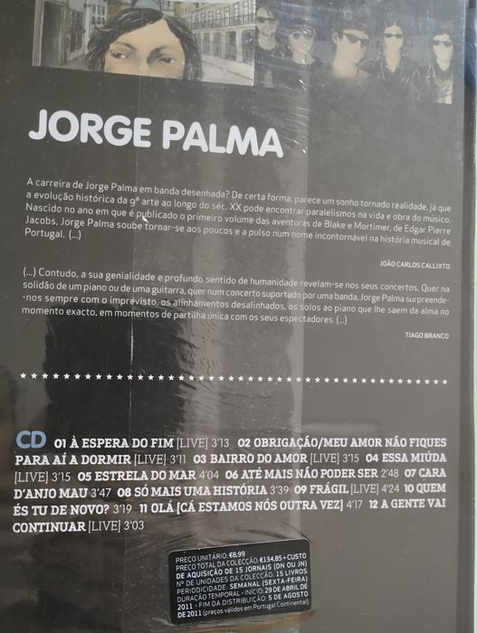 DVD+livro Jorge Palma edição limitada