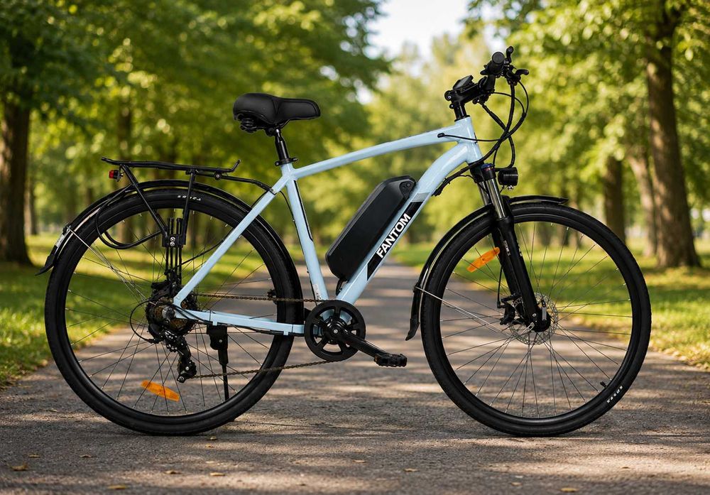NOWY Rower Elektryczny Męski Trekkingowy 28" KOLORY HIT FV Gwarancja Shimano 250W do 70KM