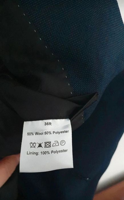 Marynarka męska slim fit Kenneth Cole size 46 granat
