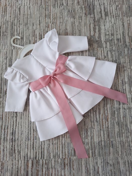 Sukienka chrzest kokardka falbanki Spell's