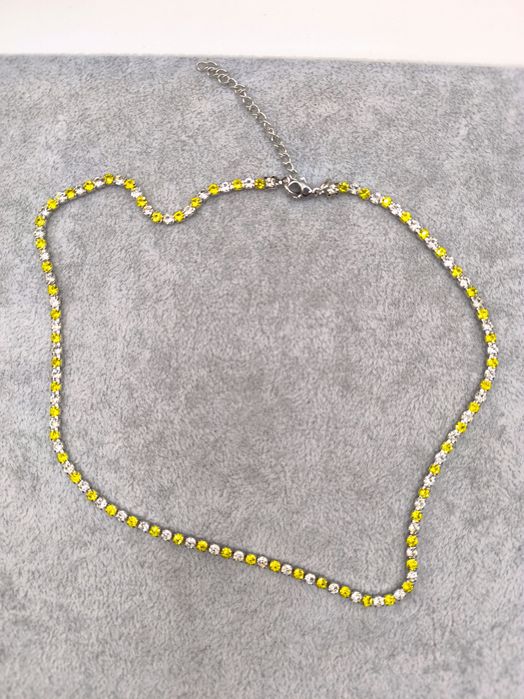 Colar Riviera 3mm em Aço Inoxidável – Banho Ouro 18k