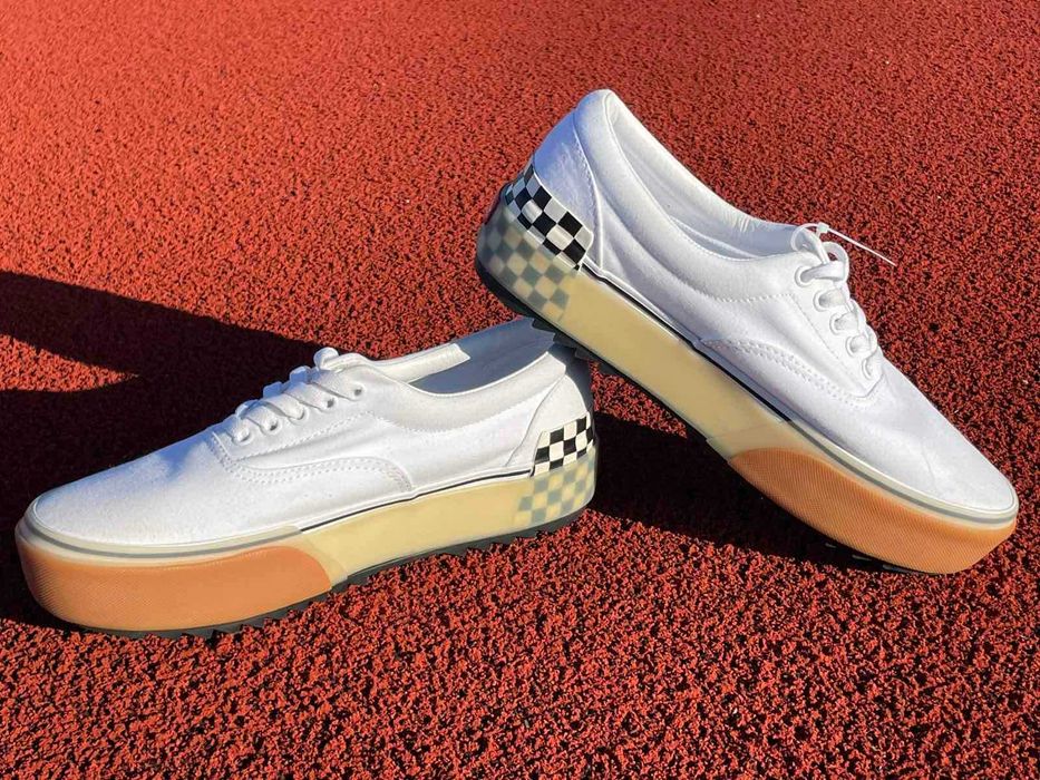 New! Кеды Vans Era Stacked White Checkerboard 42.5 VN0A4BTOTDC Вансы