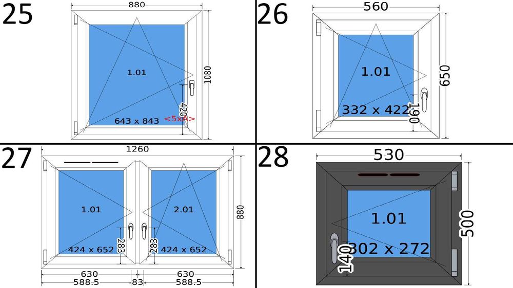 Okna PCV z magazynu za połowę ceny