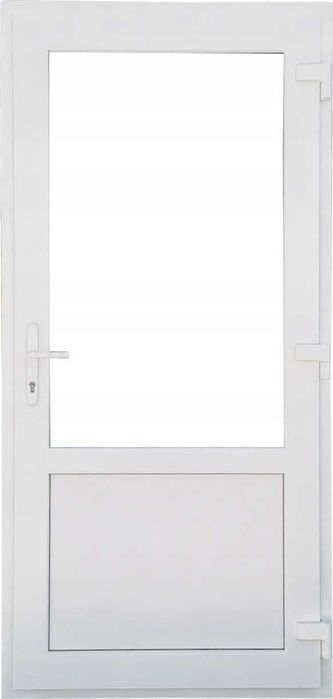 DRZWI Kacprzak 110x200 Drzwi ZEWNĘTRZNE szyba/panel PCV Białe Lider OLX