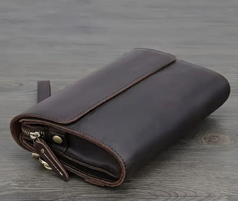 100% кожа Мужской Клач Барсетка.