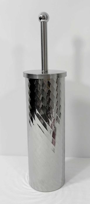 Szczotka toaletowa srebrna 42cm.